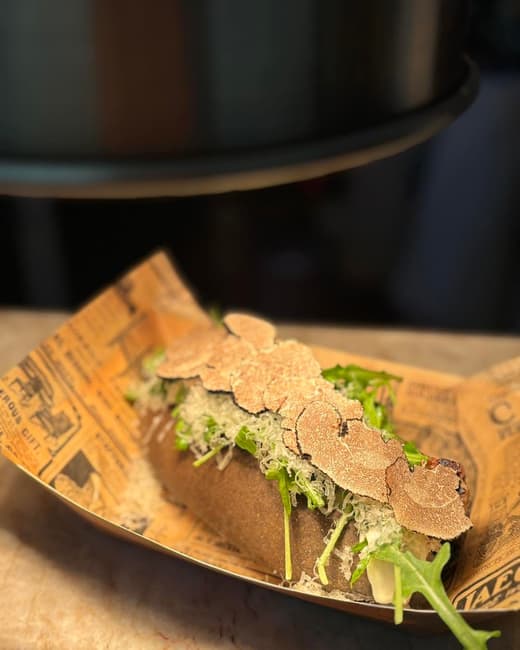 Hot dog du moment à la truffe